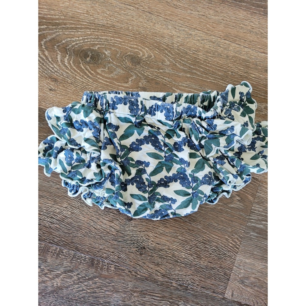Kate Quinn Blueberry Ruffle Bloomers 2T Bamboo Diaper Cover Blue Green #9